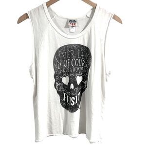 Disney Junk Food Tinkerbell Tank Top T-Shirt Women's Large Novelty Peter Pan
